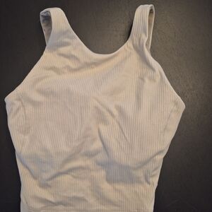 lululemon athletica Ribbed Scoop Tank - Cream